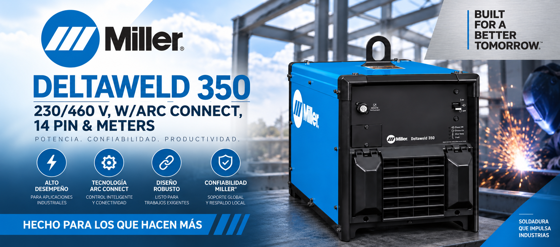 Soldadora Miller Deltaweld 350