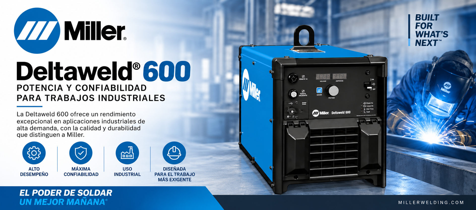 Soldadora Miller Deltaweld 600