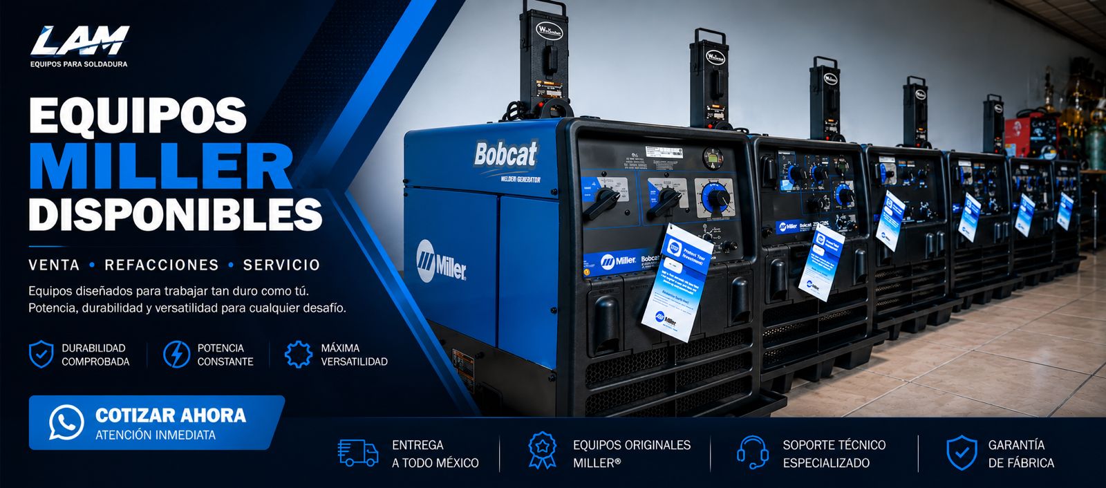Equipos Miller disponibles