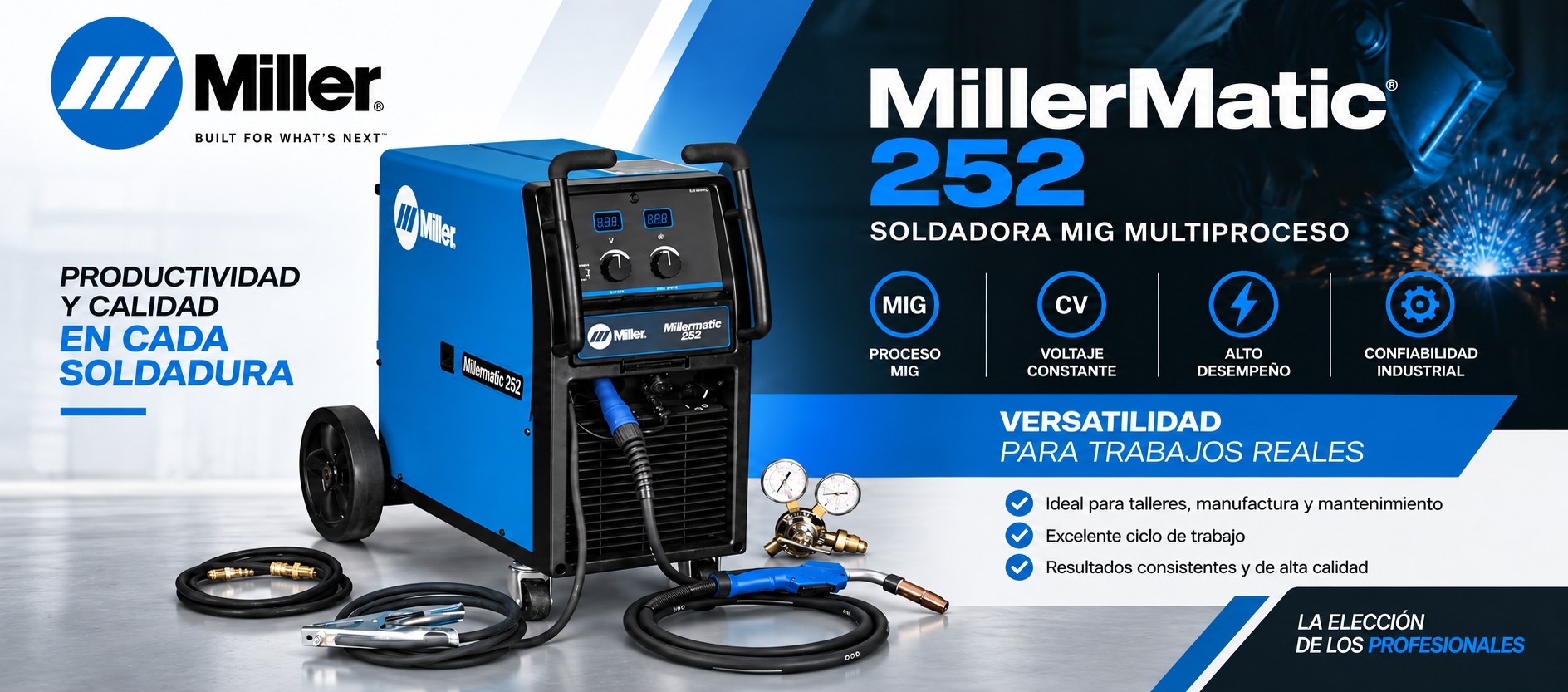 Soldadora Miller Millermatic 252